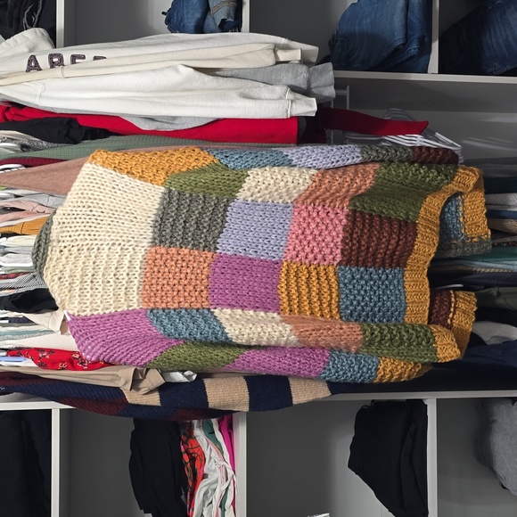 Chunky oversized cardigan multi color - Picture 2 of 4